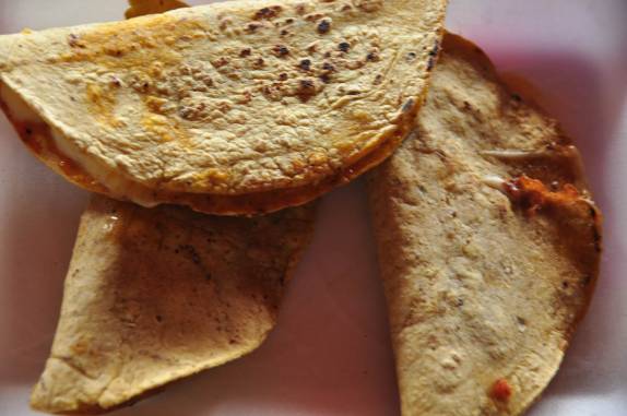 Deliciosas quesadillas na região de Comitan, em Chiapas, no sul do México, fronteira com Guatemala